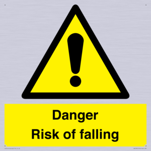 Danger Risk of falling